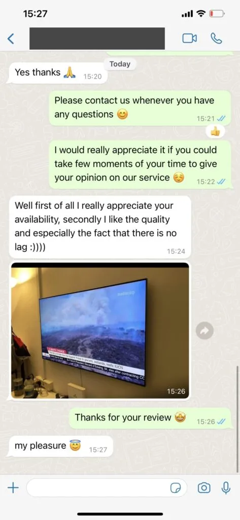 WhatsApp client support chat screen 2